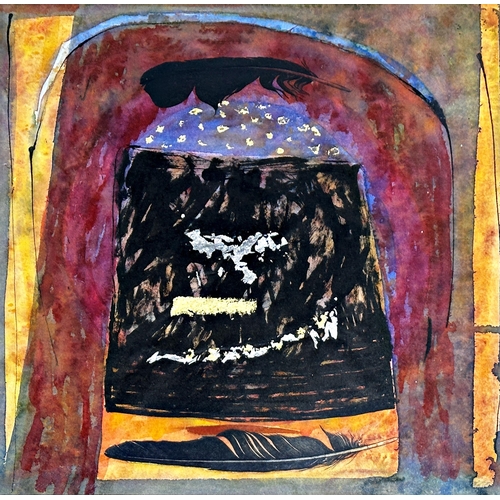 2306 - Eileen Lawrence (born 1946, Scottish) - 'Study for crows at Didyma, signed and dated 1987, mixed med... 