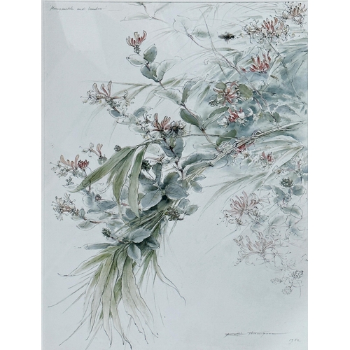 2520 - Ralph Thompson (1913-2009) - 'Honeysuckle and Bamboo', signed and dated 1982, watercolour, 53 x 38cm... 