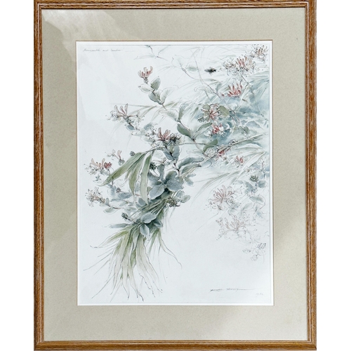 2520 - Ralph Thompson (1913-2009) - 'Honeysuckle and Bamboo', signed and dated 1982, watercolour, 53 x 38cm... 