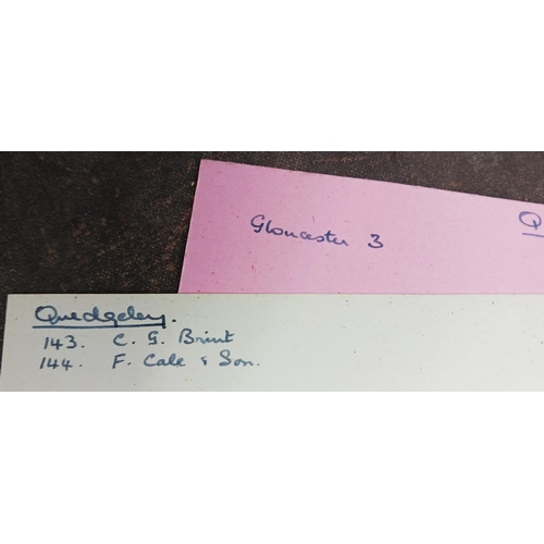 52 - The estate of Peter & Joy Evans of Whiteway, Stroud - An old wooden box file card index with a colle... 