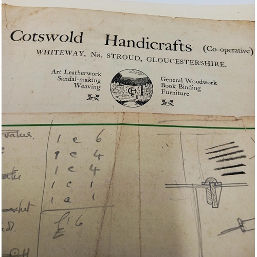 62 - The estate of Peter & Joy Evans of Whiteway, Stroud - interesting documents relating to the dissolut... 