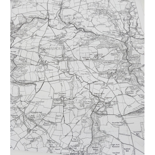 67 - The estate of Peter & Joy Evans of Whiteway, Stroud - Old ordinate survey maps of the Whiteway area,... 