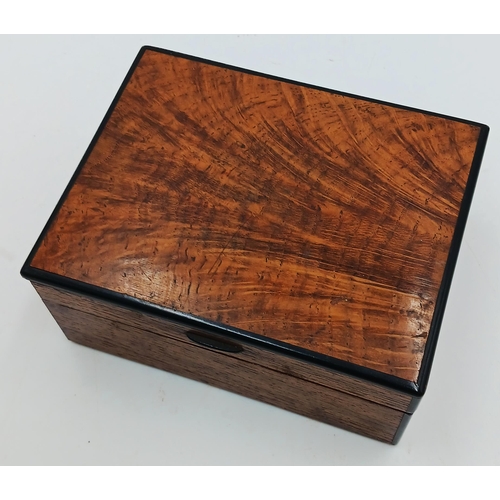 94 - The estate of Peter & Joy Evans of Whiteway, Stroud - Fred Foster - walnut and ebony box, containing... 