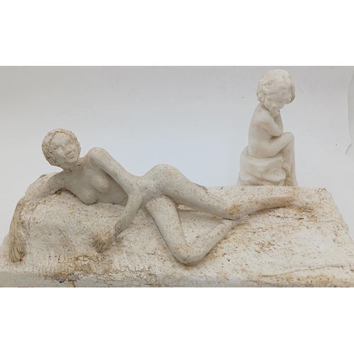 104 - The estate of Peter & Joy Evans of Whiteway, Stroud - Peter Evans - Collection of plasterwork figure... 