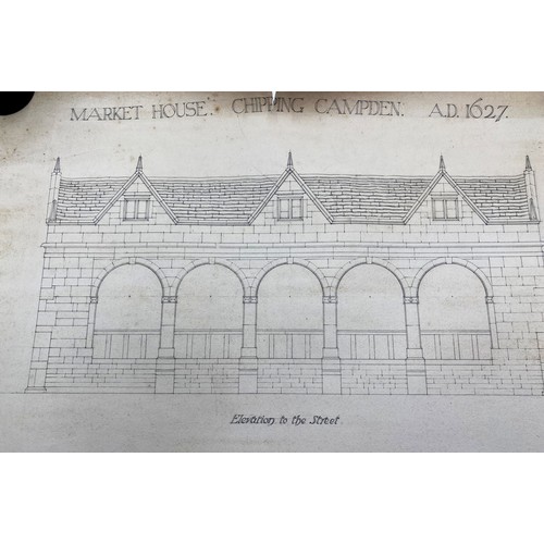 66 - The estate of Peter & Joy Evans of Whiteway, Stroud - A good collection of architectural drawings by... 