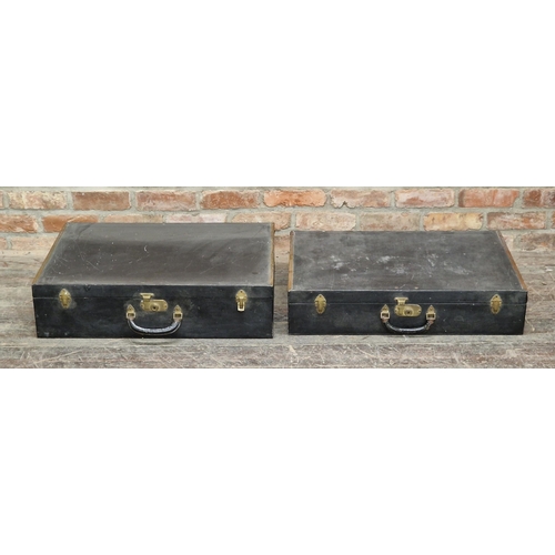 2423 - Two vintage motorist trunks by 'Brooks' (2)