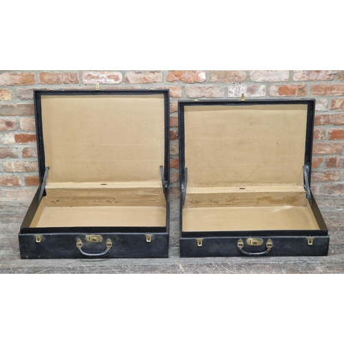 2423 - Two vintage motorist trunks by 'Brooks' (2)