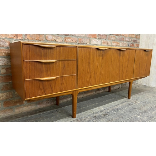 1136 - 1960s A H McIntosh of Kirkcaldy teak sideboard, 202cm L x 26 D x 75H