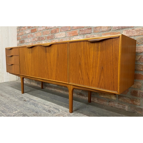 1136 - 1960s A H McIntosh of Kirkcaldy teak sideboard, 202cm L x 26 D x 75H