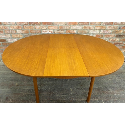 1137 - 1960s A H McIntosh extending dining table and four 9533 chairs, the table 168cm extended x 122cm wid... 