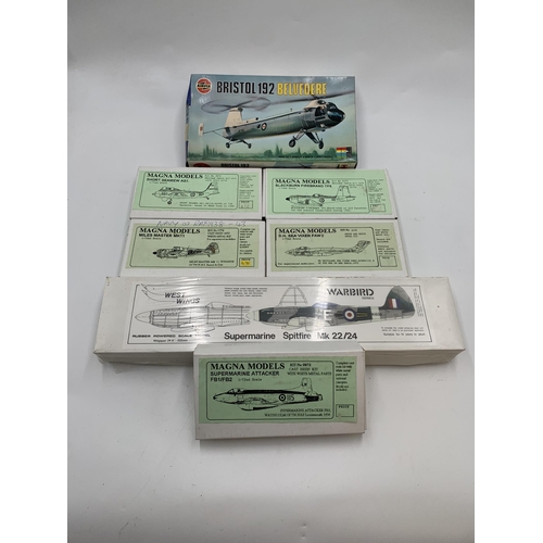 277 - Collection Of aeroplane model kits. Incudes Revel, Airfix & Matchbox examples. Total of twenty seven... 