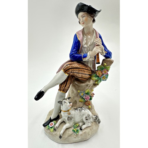 2185 - Collection of ten Sitzendorf porcelain figures, the largest 24cm high (10)