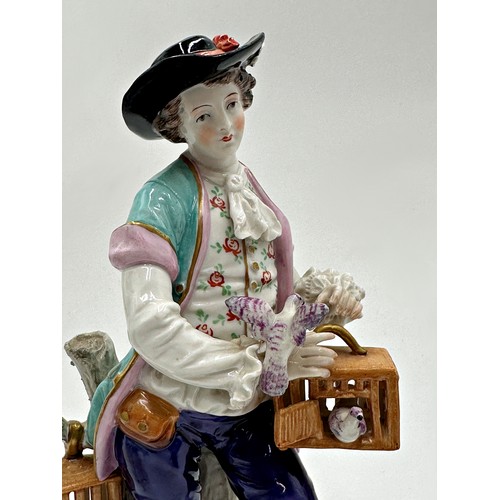 2186 - Collection of nine Sitzendorf porcelain figures, the largest 24cm high (9)