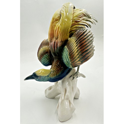 2193 - Karl Ens porcelain Bird Of Paradise, 27cm high