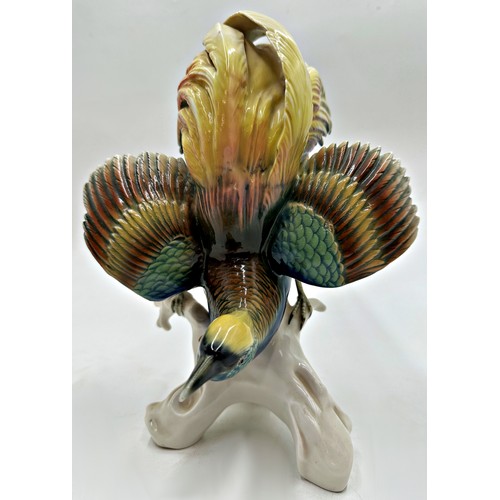 2193 - Karl Ens porcelain Bird Of Paradise, 27cm high