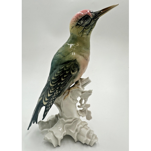 2196 - Karl Ens porcelain Woodpecker, 23cm high