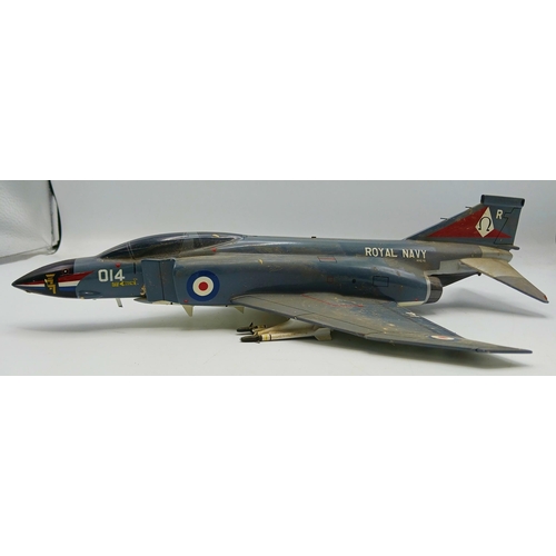 278 - Collection of model aeroplanes to include metal & plastic examples. Some age related wear to some ex... 