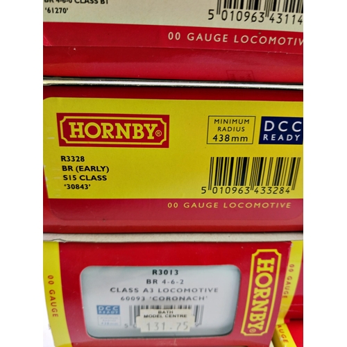 359 - Collection of boxed Hornby 00 Gauge model trains. To include R3424, R3328, R3013, R2403, R3114, R274... 