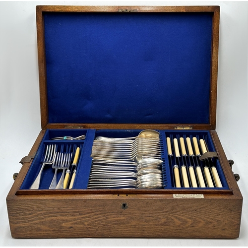 2377 - Large Silver Plated Elkington & Co Cutlery Canteen.