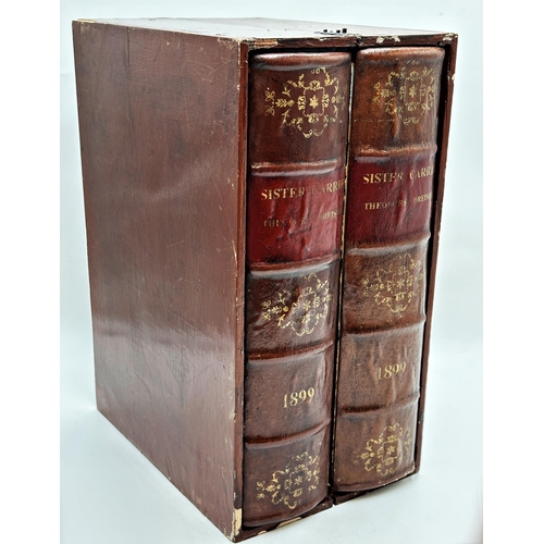 2292 - Faux Antique Book Lacquered Wood Storage Box. H 38cm x W 19cm x D 27cm.