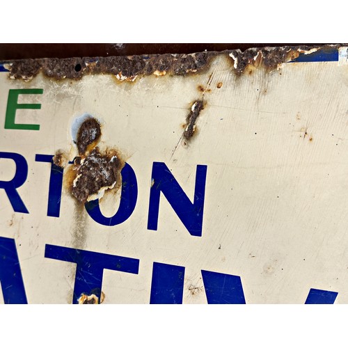 387 - Rare vintage enamel sign 'Join The Bath & Twerton Co-Operative Society Ltd and Share in the Profits!... 