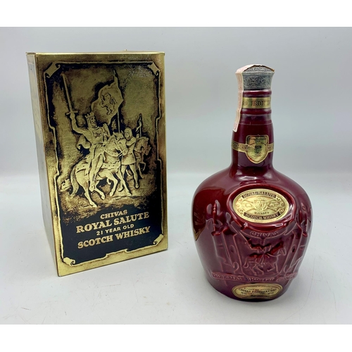 2357 - Boxed Chivas Royal Salute 21 Year Old Scotch Whisky. Unopened.