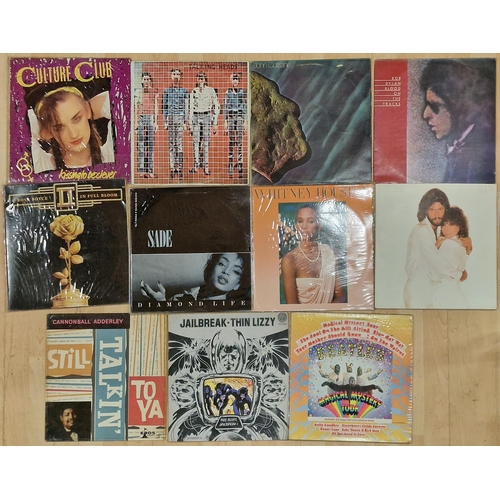 165 - Vinyl - Collection of records to include, John Coltrane, The Beatles, Talking Heads, The The, Stevie... 