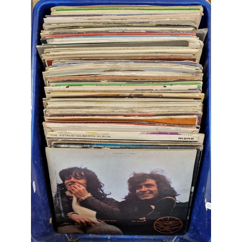 166 - Vinyl - Large collection of records to include, Paul Simon, J J Cale, The Pentangle, Rusty Warren, W... 