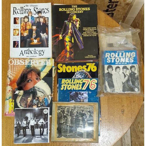 110 - Very Large Collection Of The Rolling Stones Miscellaneous To Include Tour Programmes, Calendar & Mag... 