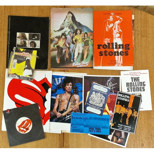 111 - Very Large Collection Of The Rolling Stones Fan memorabilia To Include a Rolling Stones Fan Club pac... 