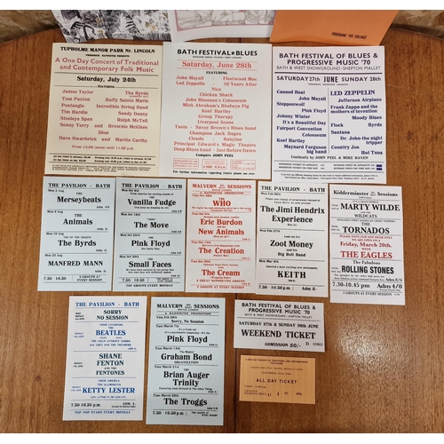 196 - Collection of reprinted Bath Festival of Blues & Progressive Music festival memorabilia to include t... 