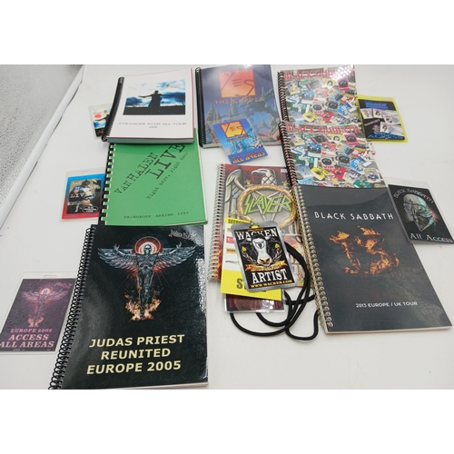 44 - Group of tour itineraries for :-  Black Sabbath European tour, 1999/2000., with laminated pass. : Bl... 