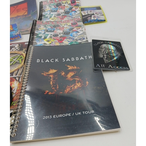 44 - Group of tour itineraries for :-  Black Sabbath European tour, 1999/2000., with laminated pass. : Bl... 