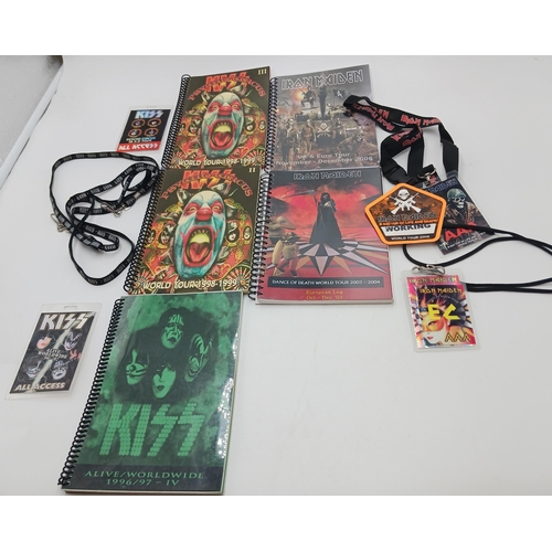 52 - Monster Rock lot of itineraries for Kiss and Iron Maiden consisting of :-  Kiss, Alive /Worldwide to... 