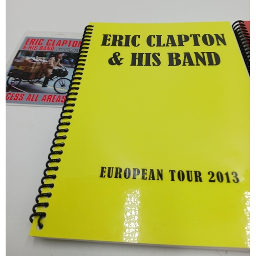 54 - Tour itineraries for Eric Clapton :-  UK and European tour 1998 with laminated pass. : Eric Clapton,... 
