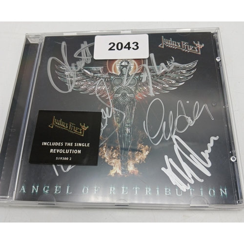 75 - Judas Priest signed CD; Angel of Retribution. Gifted direct to a crew member by Judas Priest on the ... 