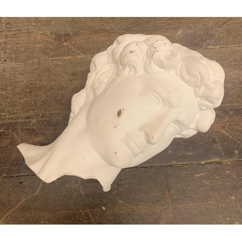 2179 - Pottery study of Michelangelo's Head of David (Dave to his friends), 40cm high