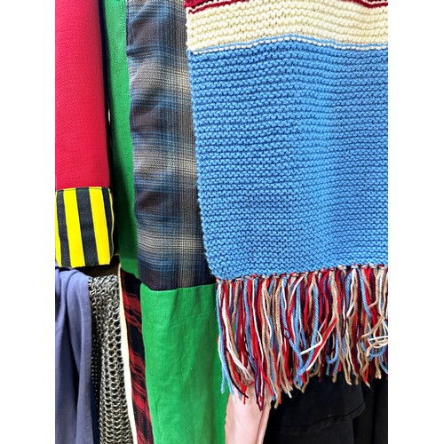 214 - Dr Who - Replica jacket to the one worn by Colin Baker and replica long scarf to the one worn by Tom... 