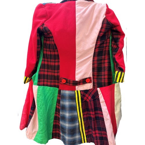 214 - Dr Who - Replica jacket to the one worn by Colin Baker and replica long scarf to the one worn by Tom... 