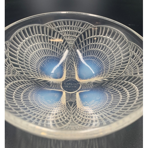 2237 - Rene Lalique, 'Coquilles' Pattern Opalescent  Glass Bowl. Signed To Base. D 13cm x H 5cm.