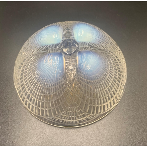 2237 - Rene Lalique, 'Coquilles' Pattern Opalescent  Glass Bowl. Signed To Base. D 13cm x H 5cm.