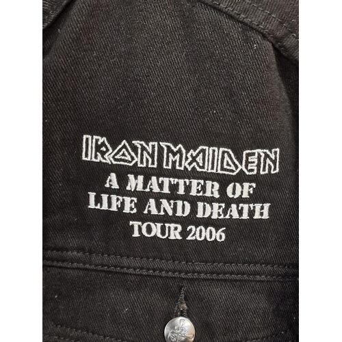 2 - Iron Maiden A Matter Of Life And Death 2006 denim tour jacket. Unworn, Size XL.