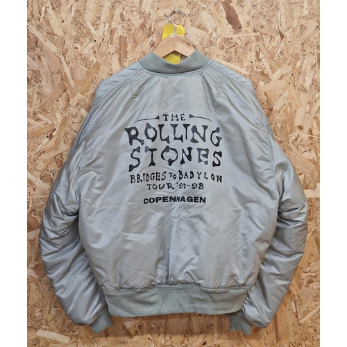 15 - Rare The Rolling Stones Bridges To Babylon DKB Concert Promotion Copenhagen Schott Jacket. Size L.  ... 