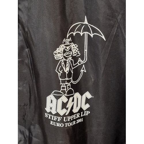 23 - AC-DC Stiff Upper Lip Euro Tour 2001 Crew Rain Jacket. Size L.  Unworn condition.