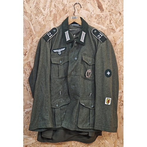 2419 - Replica WWII German Infantry uniform with shirt.