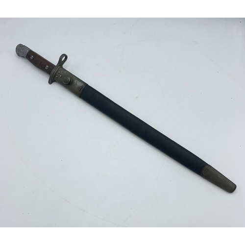 2412 - First World War Remington model 1913 bayonet, the fullered blade stamped '1913 Remington 5 16' to th... 