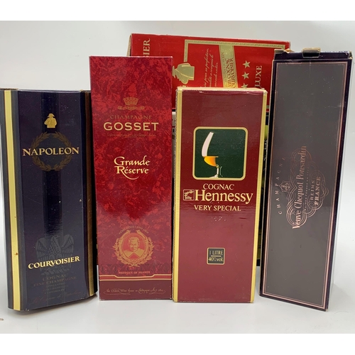 2354 - Quantity Of Boxed Vintage Alcohol To Include Gosset Champagne, Hennessey Cognac & Bells Whisky (7)