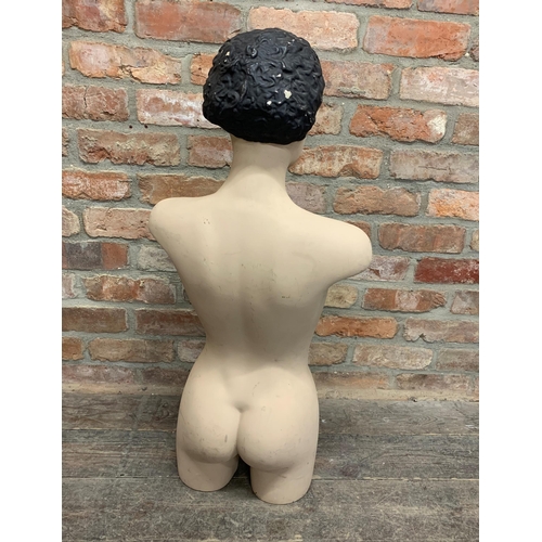 411 - Unusual mid 20th century female negro ex-shop mannequin, 91cm high