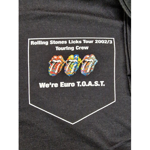 7 - Three Rolling Stones Tour T Shirts To Include a rare Licks World Tour, 2002/3, Police Escort shirt. ... 