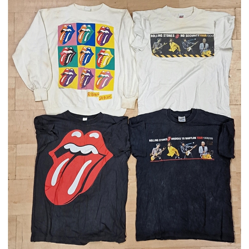 107 - Quantity Of Vintage The Rolling Stones Tour T Shirts To Include Urban Jungle Examples. Large & XL Si... 